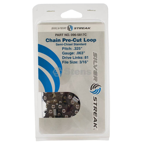 Silver Streak 096-5817C Bucle de cadena Clamshell 81 DL